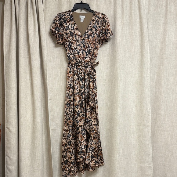 Niclole Miller Black and Brown High Low Dress - Picture 1 of 7